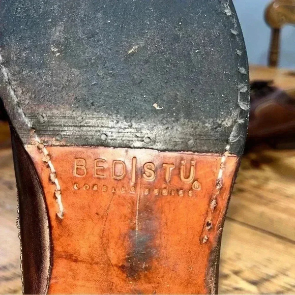 Bed Stu Mens Bench made Cobbler Series Wing Tips Shoes 6914 Oxfords 👞 - Picture 8 of 12